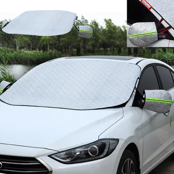 

Car Truck Windshield Snow Cover Ice Dust Frost Freezing Sun Shade Protector Magnetic Winter Summer Front Window Windscreen N2