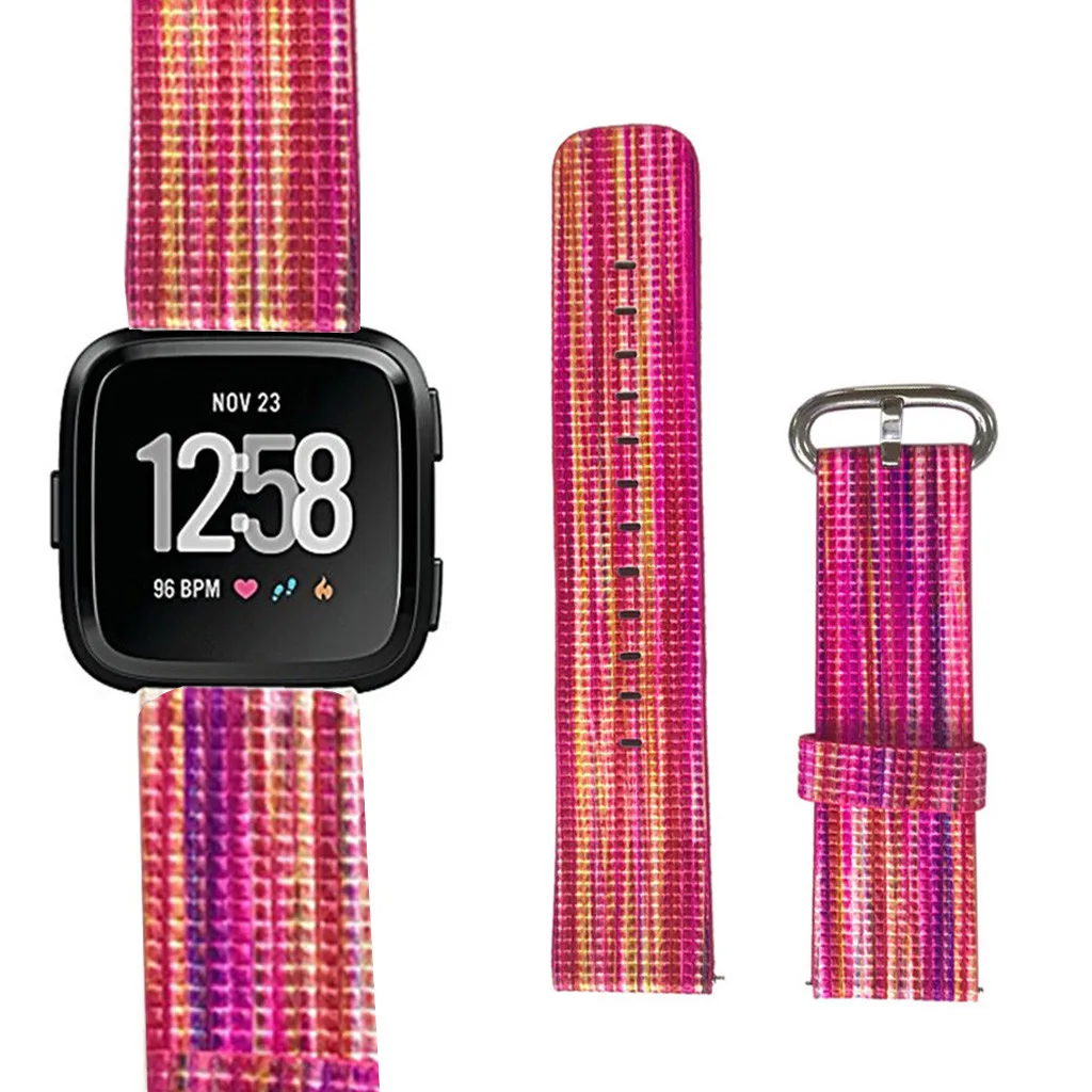 Для Fitbit Vers 2 Легкий Нейлоновый Регулируемый сменный наручный браслет спортивные умные часы с ремнем браслет долговечные аксессуары#908