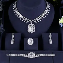 Jankely Горячая Африканский 4 шт. свадебные комплекты ювелирных изделий Новая Мода Дубай ожерелье наборы для женщин Свадебная вечеринка аксессуары дизайн