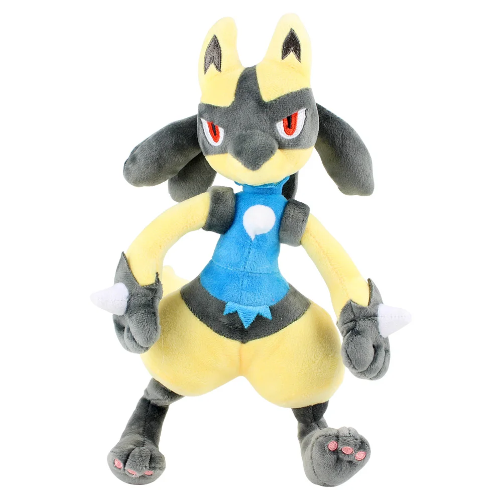 32 см 5 цветов Lucario плюшевые игрушки куклы хлопок милый Мега Lucario X& Y мягкие плюшевые игрушки для детей - Цвет: 30cm-A-opp bag