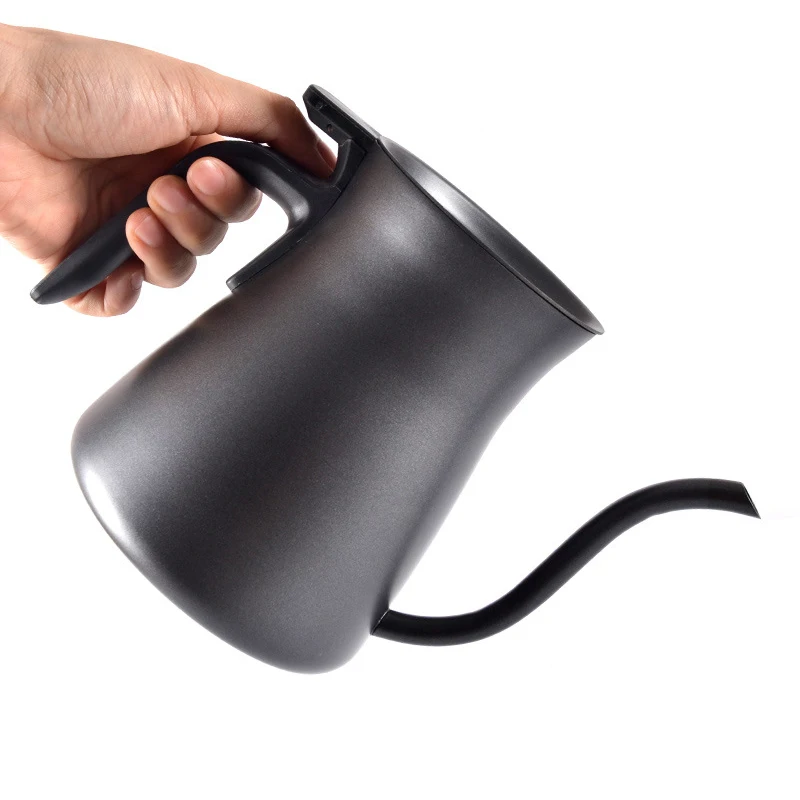 

Pour Over Coffee and Tea Kettle With Lids 900ML - Stainless Steel Drip Kettle with Precision Gooseneck Spout for Home Brewing
