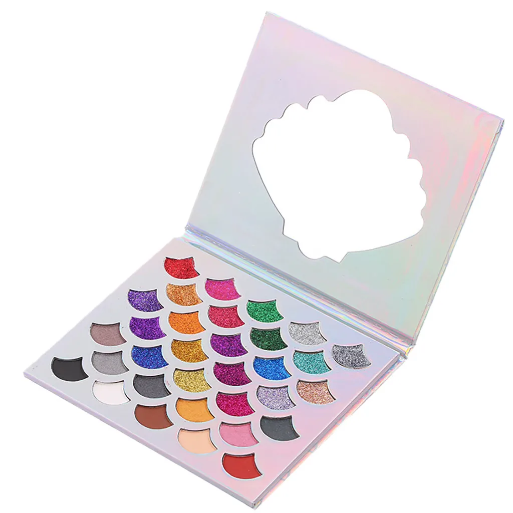 

2019 glitter eye shadow powder palette 32Colors Cosmetic Diamond make up Metallic Smoky & Matte Pearl Light jz0815
