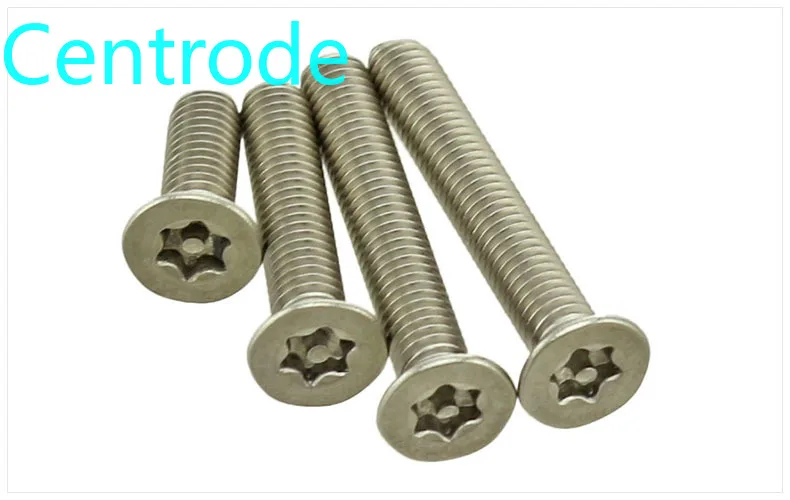 Потайная головка сливового цвета винт с колонкой 304 нержавеющая сталь плоская