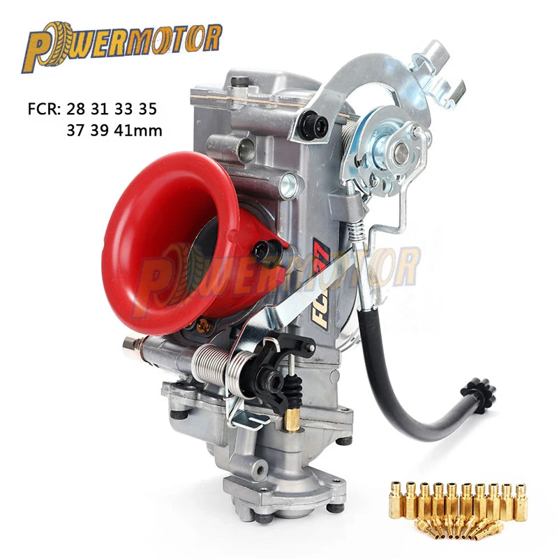 Карбюратор Powermotor FCR28 31 33 35 37 39 41 мм КАРБЮРАТОР FCR39 CRF с наклонной стороной для CRF450/650