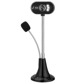 

Night Vision Study Desktop Computer Plug And Play Manual Focusing IP Camera Office HD Led USB Home With Cable Bedroom Drive Free