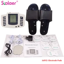 16 электродных подушечек тапочки электрический стимулятор тела для расслабления для лечения импульсов Акупунктура для ног массаж шеи спины дропшиппинг