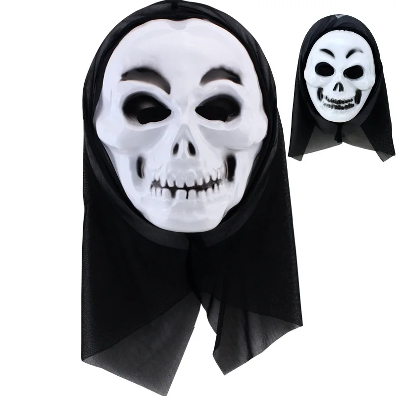 Halloween Death Comes Single Ghost Mask Horror Screaming Face Mask False Face Polymorphic Scary Role Playing Masquerade Supplies