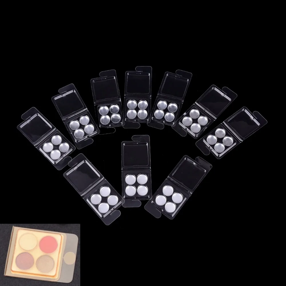 10 Set Empty Makeup Eye Shadow Pigment Palette Case Magnetic Eyeshadow Aluminum Pans | Красота и здоровье