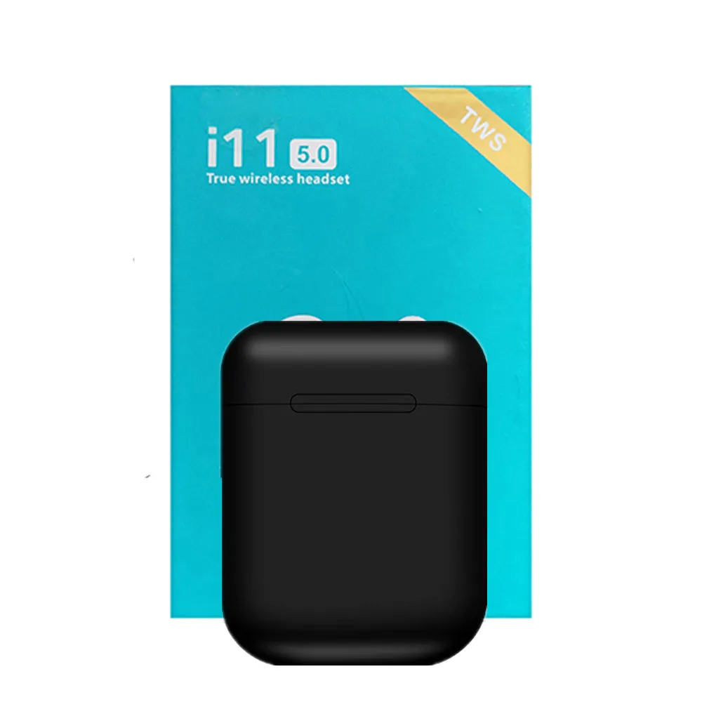 Новинка i11 tws touch 5,0 наушники беспроводные bluetooth наушники мини наушники Auriculares Bluetooth 5,0 стерео для телефонов - Цвет: with retail box