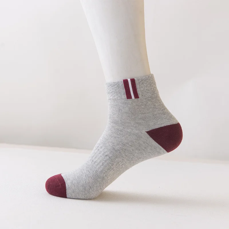 5 пар мужских носков деловые прочные модные носки с прострочкой эластичные носки для мальчиков, отличное качество, Meias европейские размеры