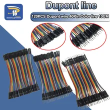 Dupont ligne 120 pièces 10CM 40Pin mâle à mâle + mâle à femelle et femelle à femelle câble de raccordement Dupont câble pour Arduino kit de bricolage(China)