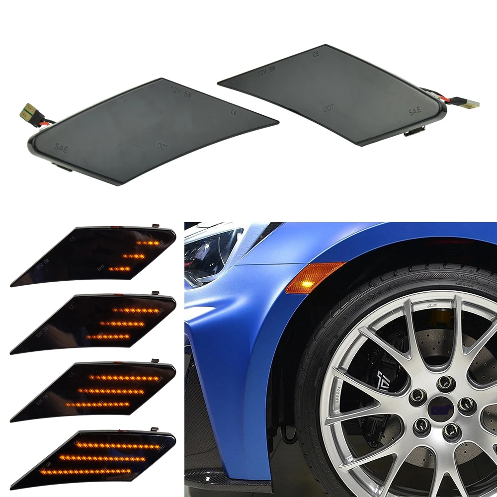 LED Dynamic Fender Turn Signal Light Side Marker Lamp SC2555100 For Toyota 86 FT86 GT86 Scion FR-S 2013-2019 |