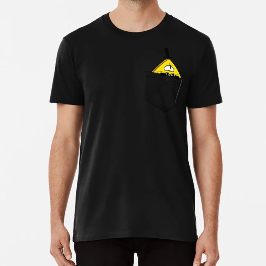 Pocket Cipher T shirt bill cipher pocket cute chibi | Мужская одежда