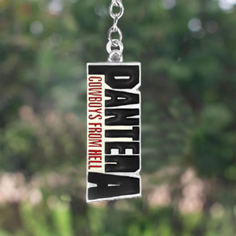 Rock Bands Pantera Keychains Heavy Metal Band Key Chain Heavy Metal Rock Keychains Key