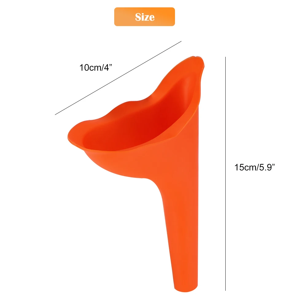 Women Urinal Outdoor Travel In Car Camping Portable Female Urinal Funnel Soft Silicone Urination Device Toilet Stand Up& Pee