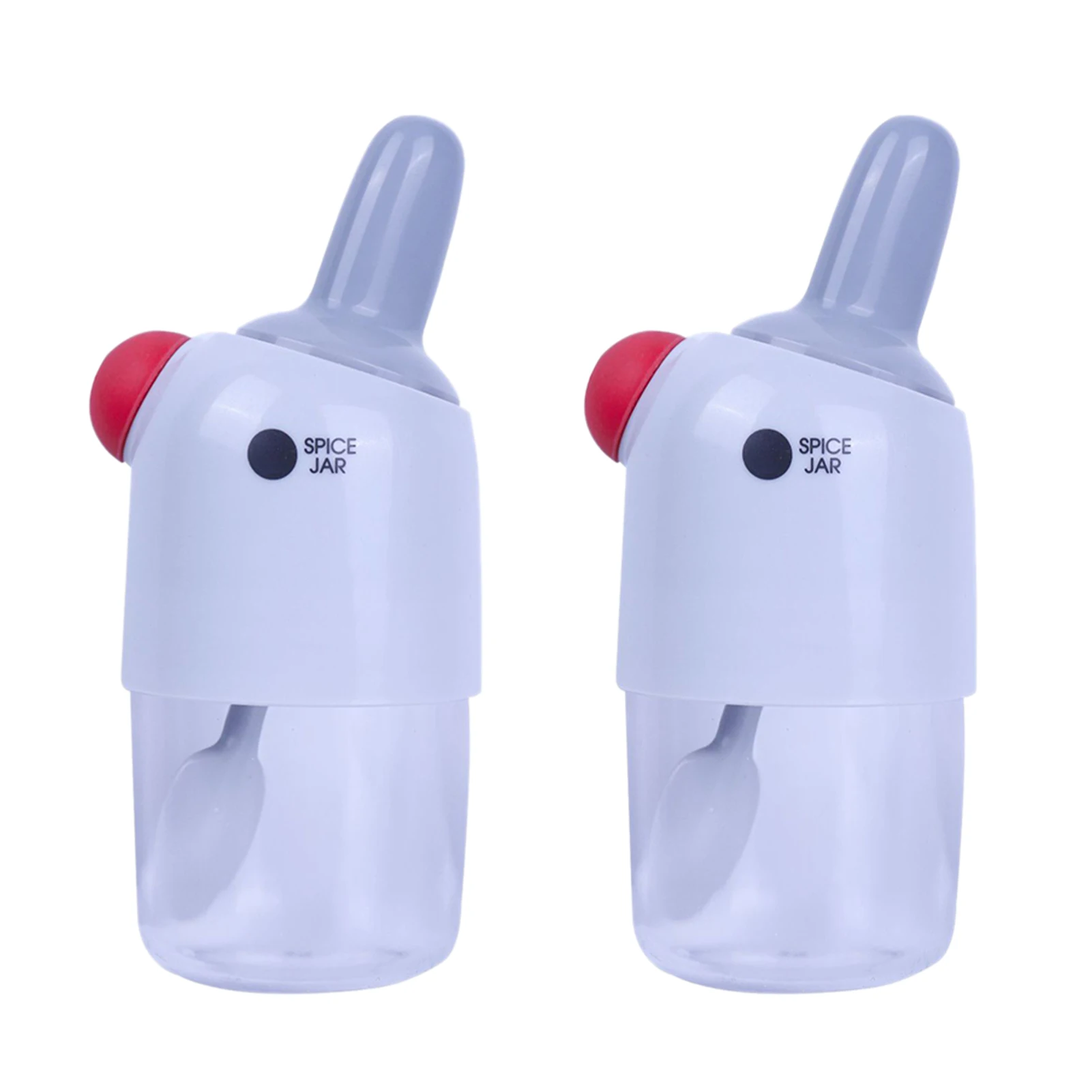 2pcs Pepper Home Pour Hole Sugar Leakproof Spices Jar With Lid Salt Dispenser Serving Spoon Storage Seasoning Box Kitchen Honey | Дом и сад