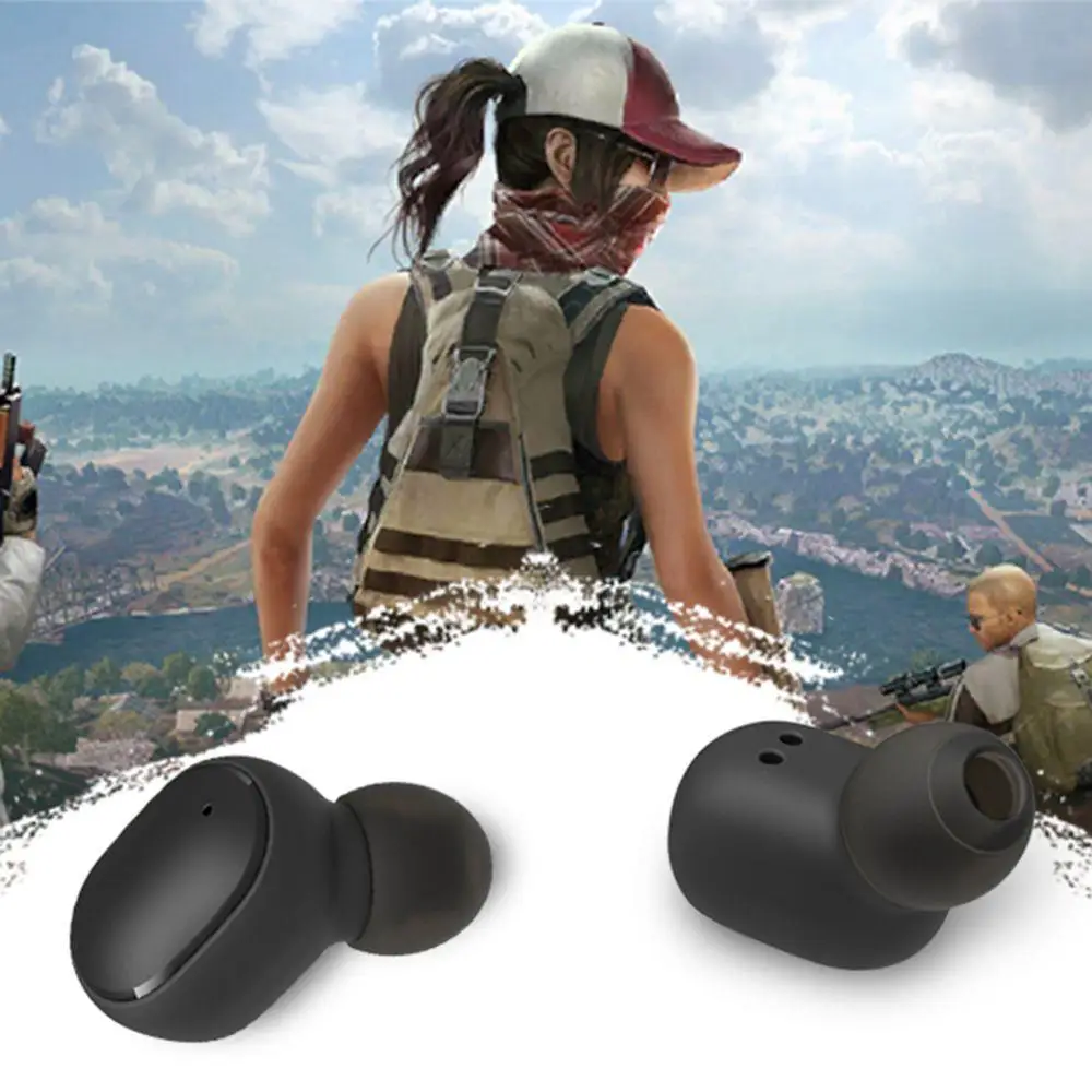 E6S TWS Беспроводная Bluetooth V5.0 гарнитура Водонепроницаемая кнопка управления наушники 280 мАч Зарядная база с питанием светодиодный дисплей и микрофон