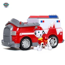 Paw patrol vehicle set boy birthday suit puppy patrol car anime character firefighter marshall action figure Patrulla Canina Toy