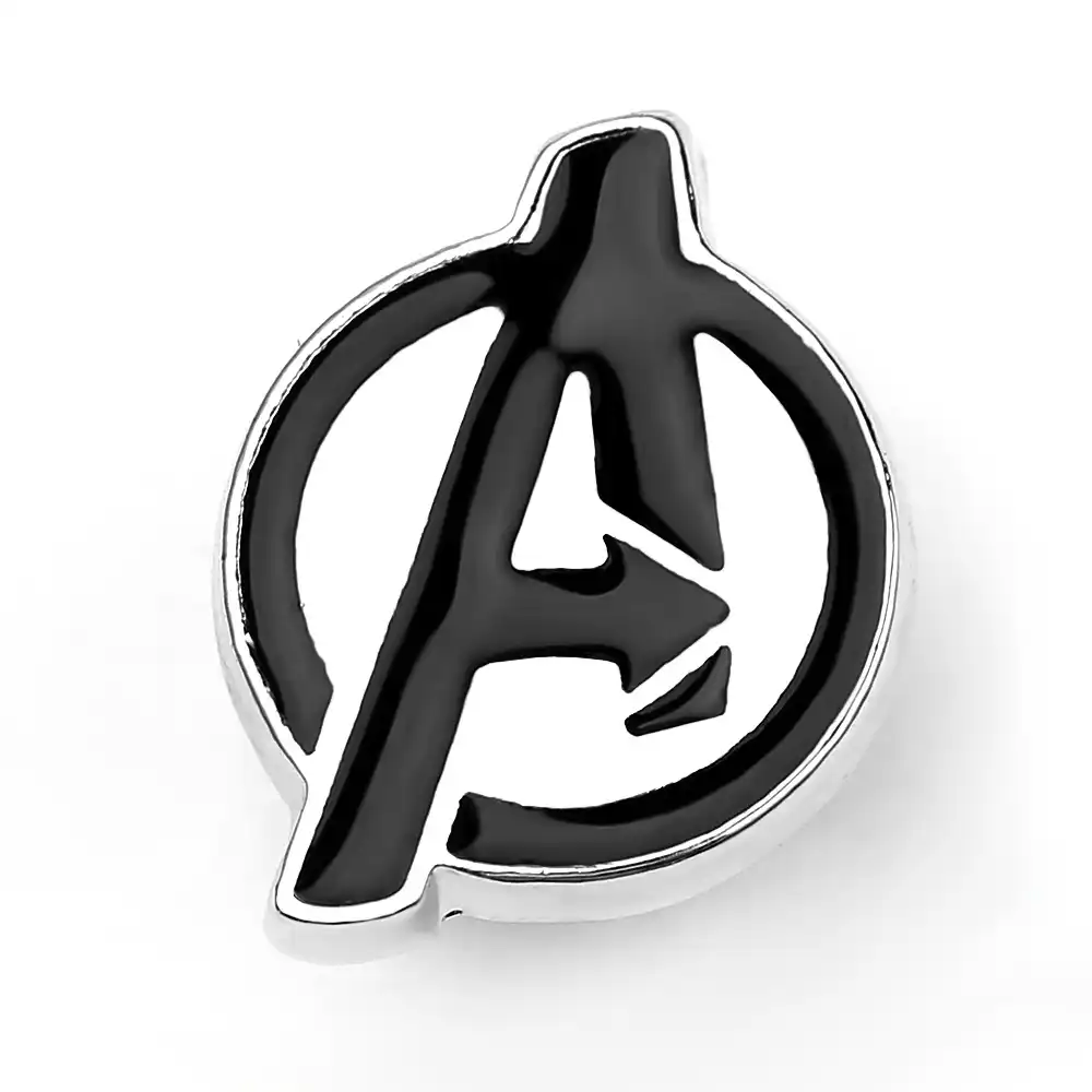 why letter badge colour rainbow stereoscopic brooch