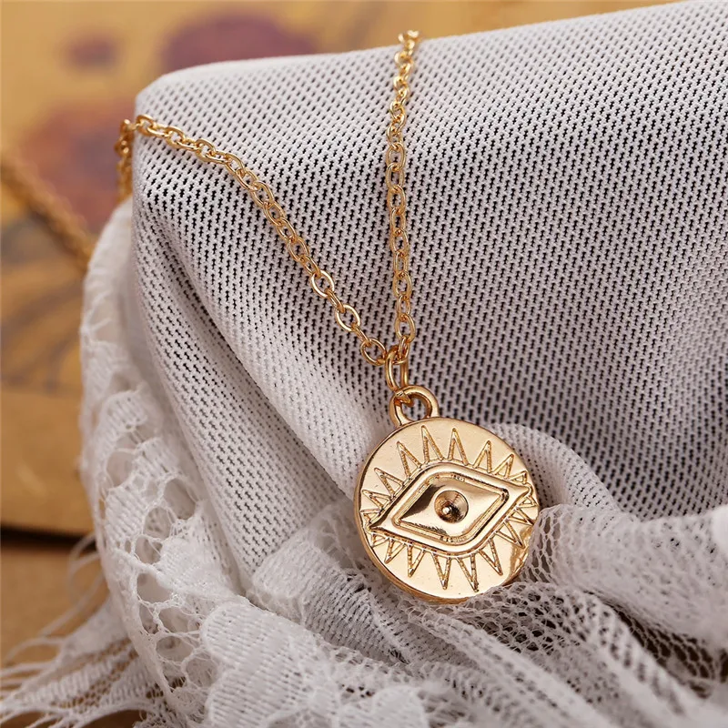 17 км винтажное Золотое круглое ожерелье s монета ожерелье s для женщин Девушка длинная монета кулон& ожерелье Женская мода ювелирное изделие подарок