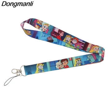 

P3984 Wholesale 24pcs/lot Star butterfly Keychain Lanyards Id Badge Holder ID Card Pass Gym Mobile Phone USB Badge Holder