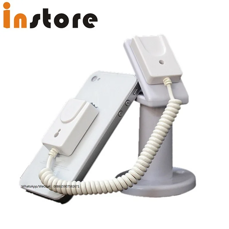10 Pcs Mobile Phone Retail Shop Anti Theft Holder Cell Phone Display Security Retractable Stand With Adhesive Sticker