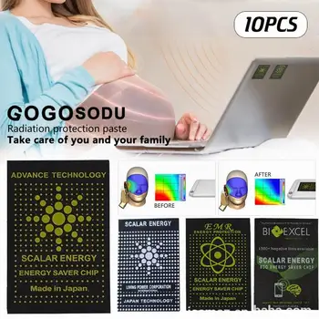 

10pcs EMF Protection Sticker Anti-Radiation Sticker Ultra-thin for Phone Laptop Tablet Microwave and more