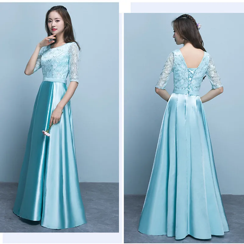 HJZY85# вечерние платья синий длинный Кружевной Костюм для хора платье на выпускной вечер Рождество Серый вино красный