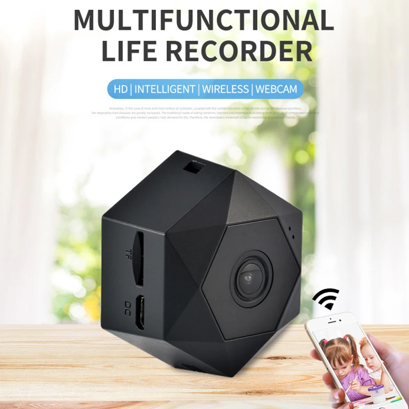 1080P Full HD экшн камера с Wi Fi подключением Камера 200w пикселей объектив Ночное видение