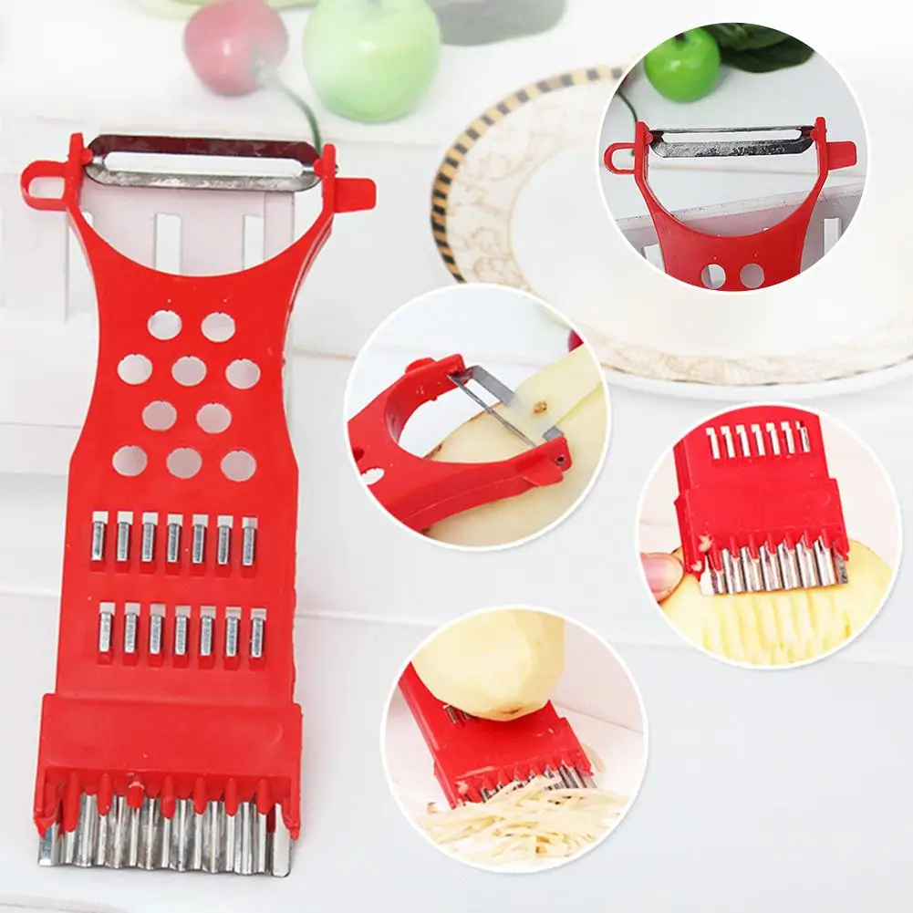 

Multifunctional Potato Scraper Peeler Food Cutter Vegetable Slicer Kitchen Tool
