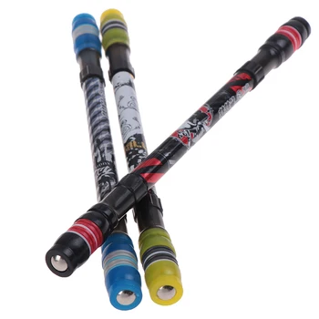 

1pcs Ball Point Penspinning Non Slip Coated Spinning Pen Learning Office Supplies
