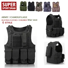Военный тактический жилет, жилет спецназа, бронежилет для охоты, джунглей, уличное снаряжение для детей и взрослых