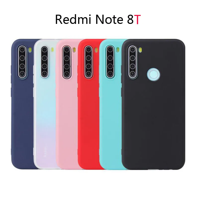 Чехол для Redmi Note 8 T, мягкий силиконовый чехол из ТПУ для Xiaomi Redmi Note8T, матовый чехол ярких цветов s