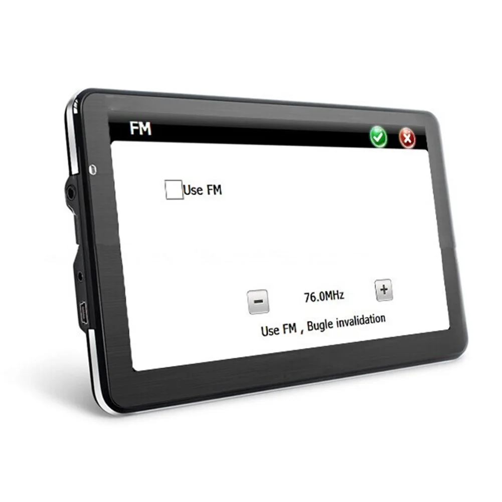 

7 Inch Touchscreen Multifunction Car Universal GPS Navigation Free Map FM MP3 Player Truck Device Caravan HD Multilingual Black