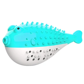 

Fish Shape Cat Toothbrush Refillable Catnip Simulation Fish Teeth Clean Pet Chew Toy _WK