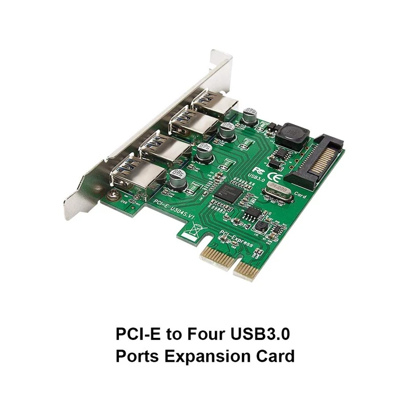 Pci-E до четырех портов Usb3.0 карта расширения интерфейс Pci Express адаптер карта 15Pin для настольного ПК