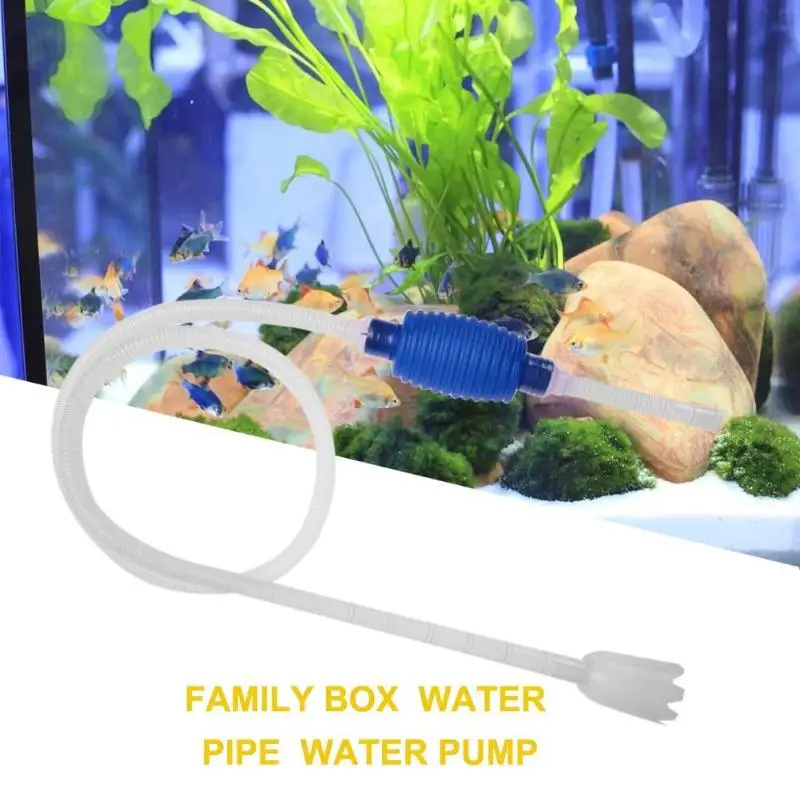 Простой в эксплуатации аквариум чистая вакуумная вода Замена гравия аквариум простой аквариум вакуумный Сифон насос очиститель инструмент