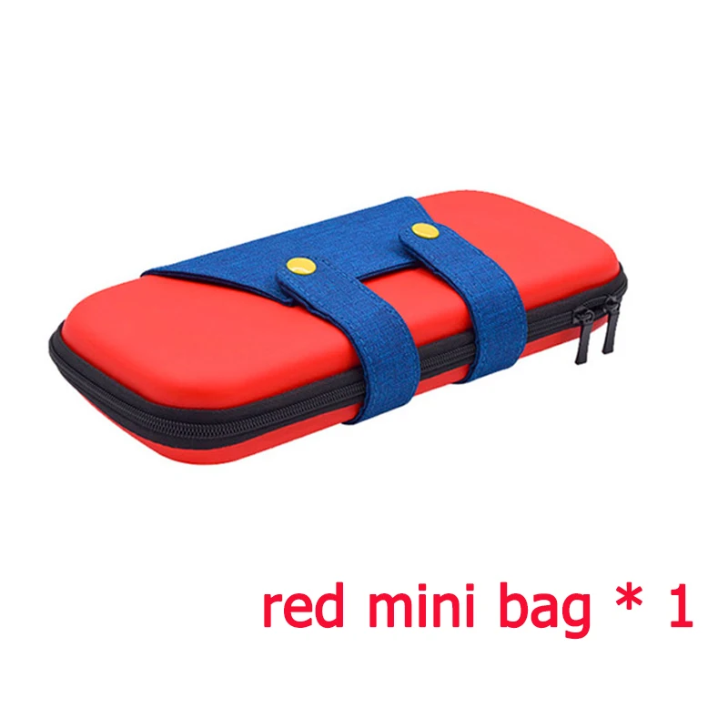 red mini bag Новинка, сумка для переноски, мини-Чехол, Защитная сумка для nintendo Switch, чехол, мини-сумка, аксессуары для хранения - Цвет: red mini bag