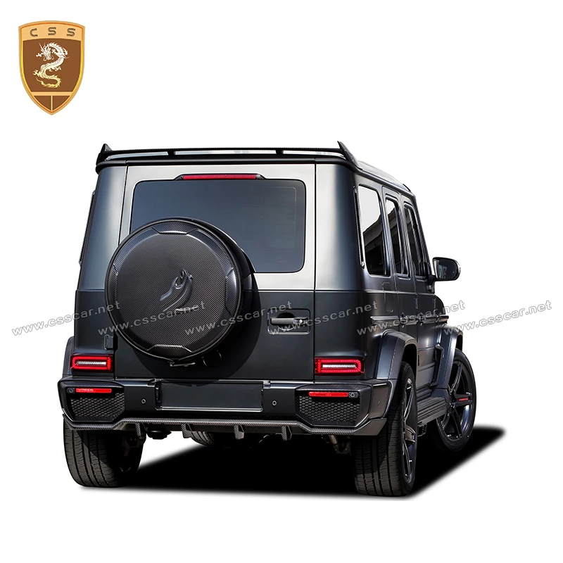 High Quality Real Dry Carbon Fiber Spare Tire Cover For Mercedes Ben G  Class W464 Carbon Accessories With B Logo - Body Kits - AliExpress
