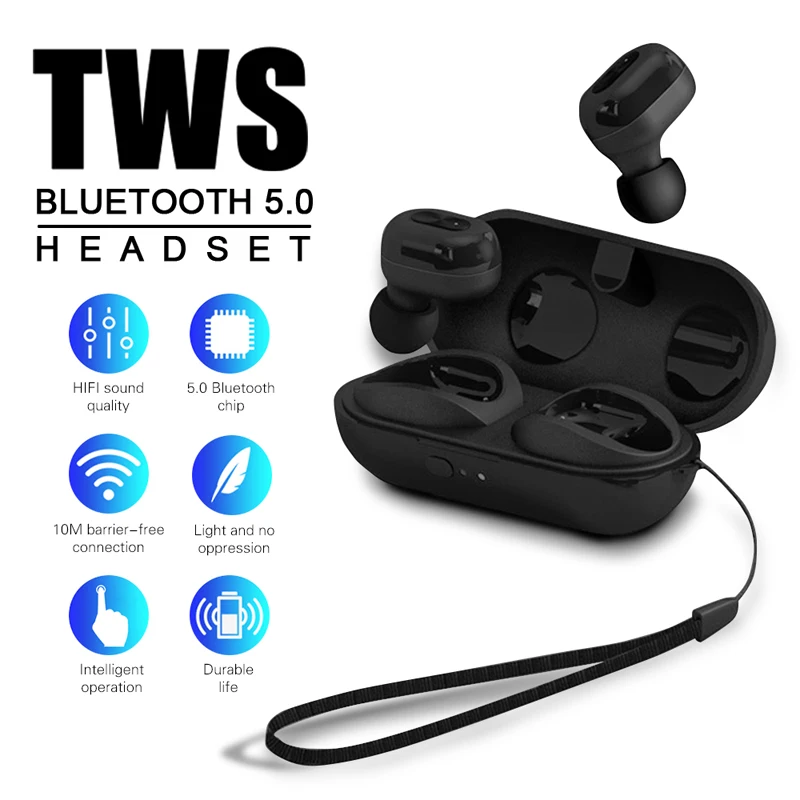 TWS беспроводные наушники Bluetooth 5 0 игровые наушники-вкладыши с шумоподавлением