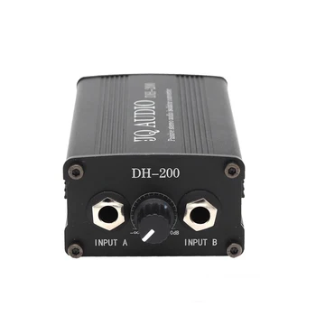 

JQAUDIO DH-200, passive isolated converter, dual channel, input 6.35 interface, output card interface, signal amplification 10dB