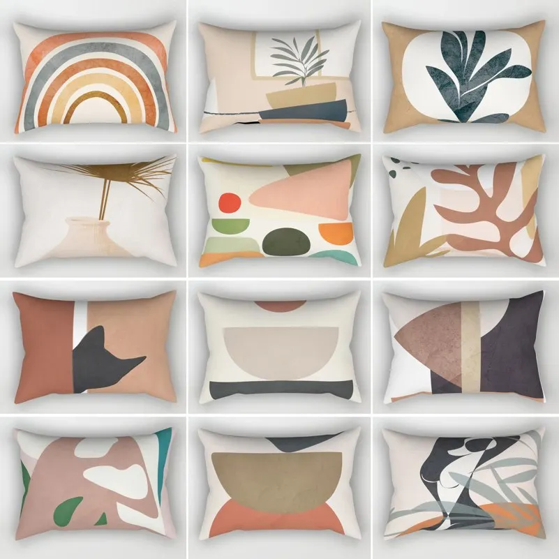 Rectangle Cushion Cover 30x50 Geometric Abstract Pillow Case Nordic Style Sofa Throw Pillow Covers Home Decorative