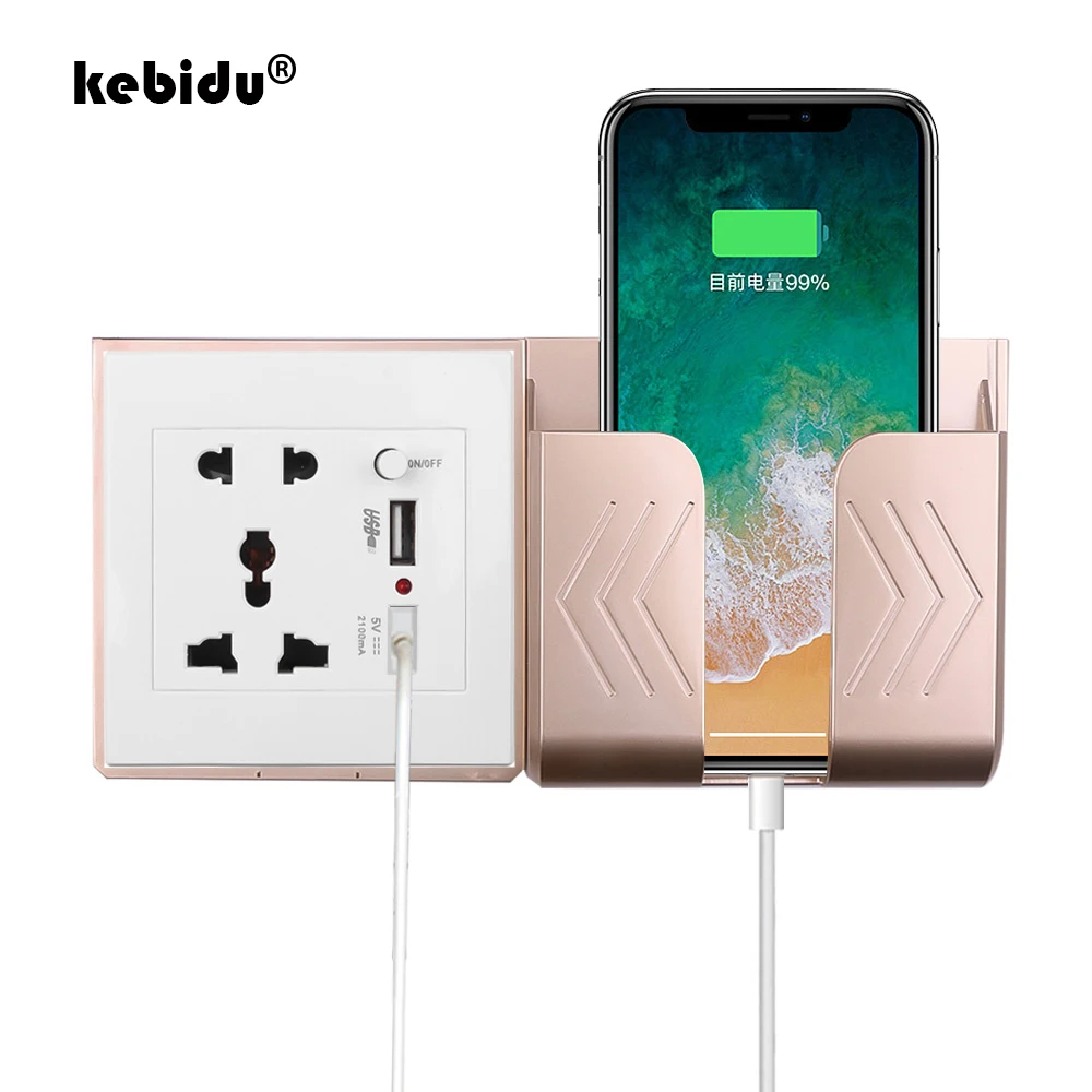 Настенное зарядное устройство kebidu с двумя USB портами для умного дома адаптер