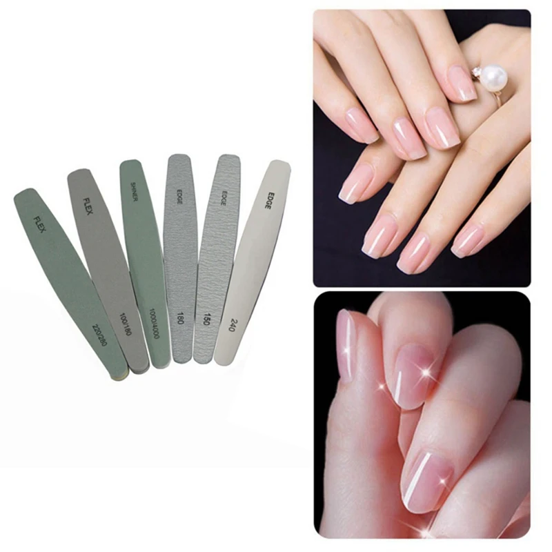 Wholesale 6 Pcs Nail Art Tool Nail File Pedicure Manicure Nail Polish Files Beauty Tools Nail Drill Accessories& Bits