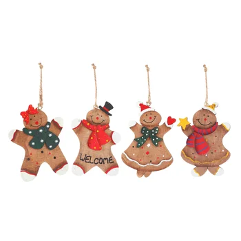 

ing Pendant, 4 Pieces/set Traditional Gingerbread Man ing Charms Christmas Tree Ornament