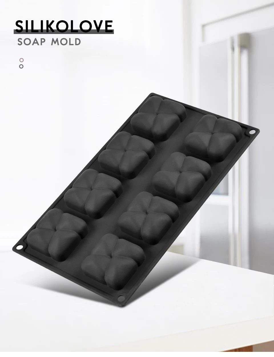 SILIKOLOVE 3D мусс силиконовая форма для десертов украшения торта инструменты для выпечки DIY формы для выпечки желе формы