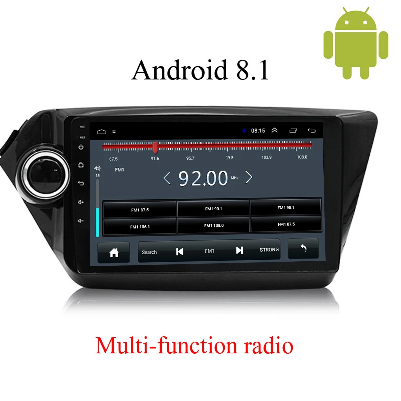 Android 8.1 Car Radio Multimedia Video Player untuk Kia K2 2011 2015