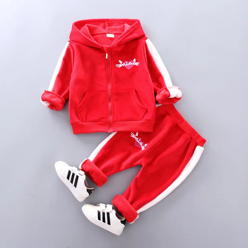 

2019 New Style Spring And Autumn Korean-style Fashion-Style fu he rong Heart Joint Pattern Hoodie Two-Piece Set