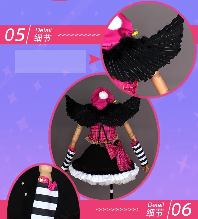 Индивидуальный размер Lovelive Sunshine Aqours Рождественский хор Sakurauchi Riko Карнавальный Костюм Платье униот аниме одежда наряды крылья