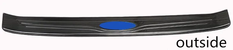 For Toyota Corolla Altis Car Styling Outside External Rear Back Bumper Trunk Trim Inner Internal Plate Pedal - Название цвета: Have word